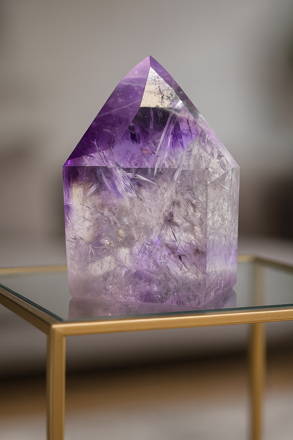 Phantom Amethyst kaufen – Premium Spitze 6.1 cm 112 g aus Brasilien