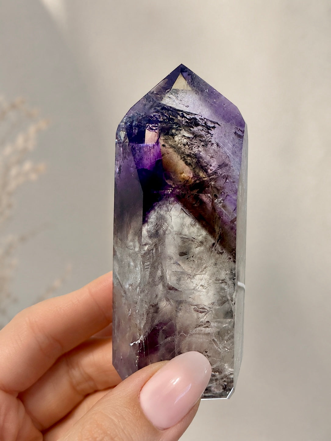 Phantom Amethyst mit Ametrin 9.3 cm - Premium Qualität