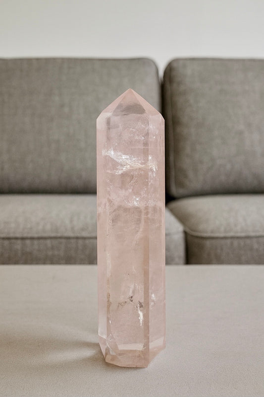 Pink-Lithium Kristall – Ultraklar & Rosa – 12 cm | Hochwertiges Einzelstück aus Brasilien
