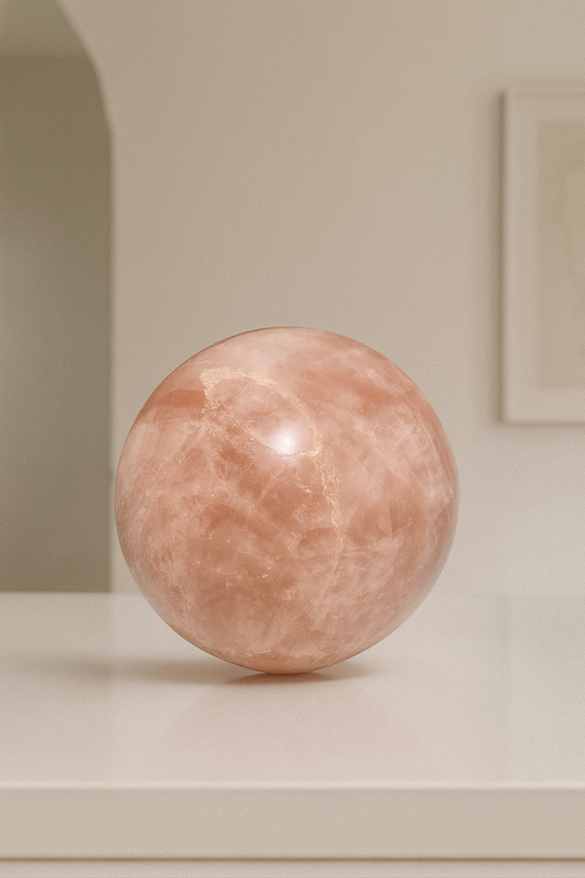 Pink Amethyst Kugel 9.5 cm – 1.36 kg | Seltene rosa Kristallkugel 💕✨
