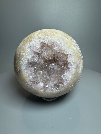 Pink Amethyst Kugel 9,5 cm | 1,35 kg – Heilstein aus Brasilien mit beruhigender Wirkung