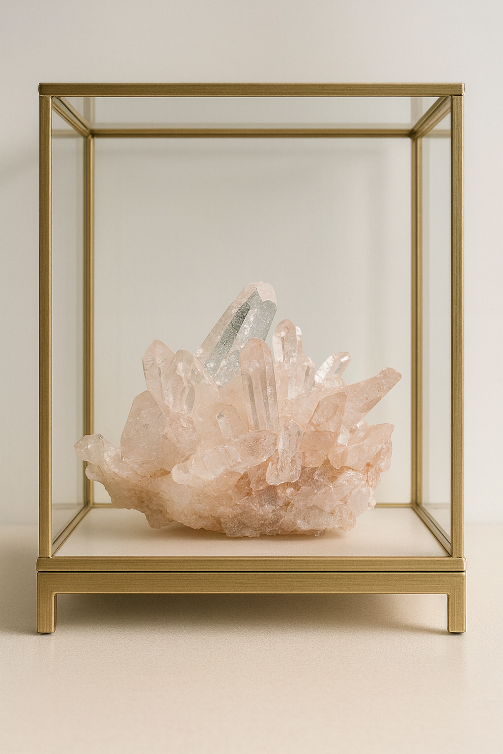 Pink Lemurian Cluster 4.5x5x6 cm – Premium Kristall aus Kolumbien