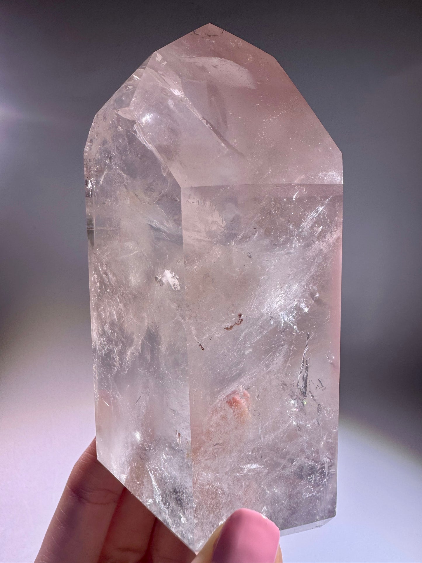 Pink Lithium Phantom Kristall 11,6 cm – Spitzenqualität aus Brasilien