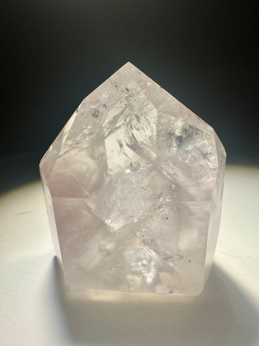 Pink Lithium Spitze mit Phantom 3.4 cm aus Brasilien