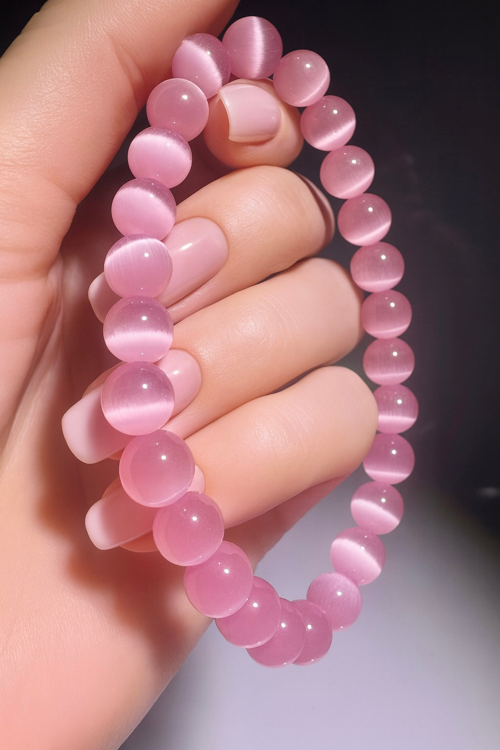 Pinker Opal Armband 6 mm – Zartes Edelsteinarmband