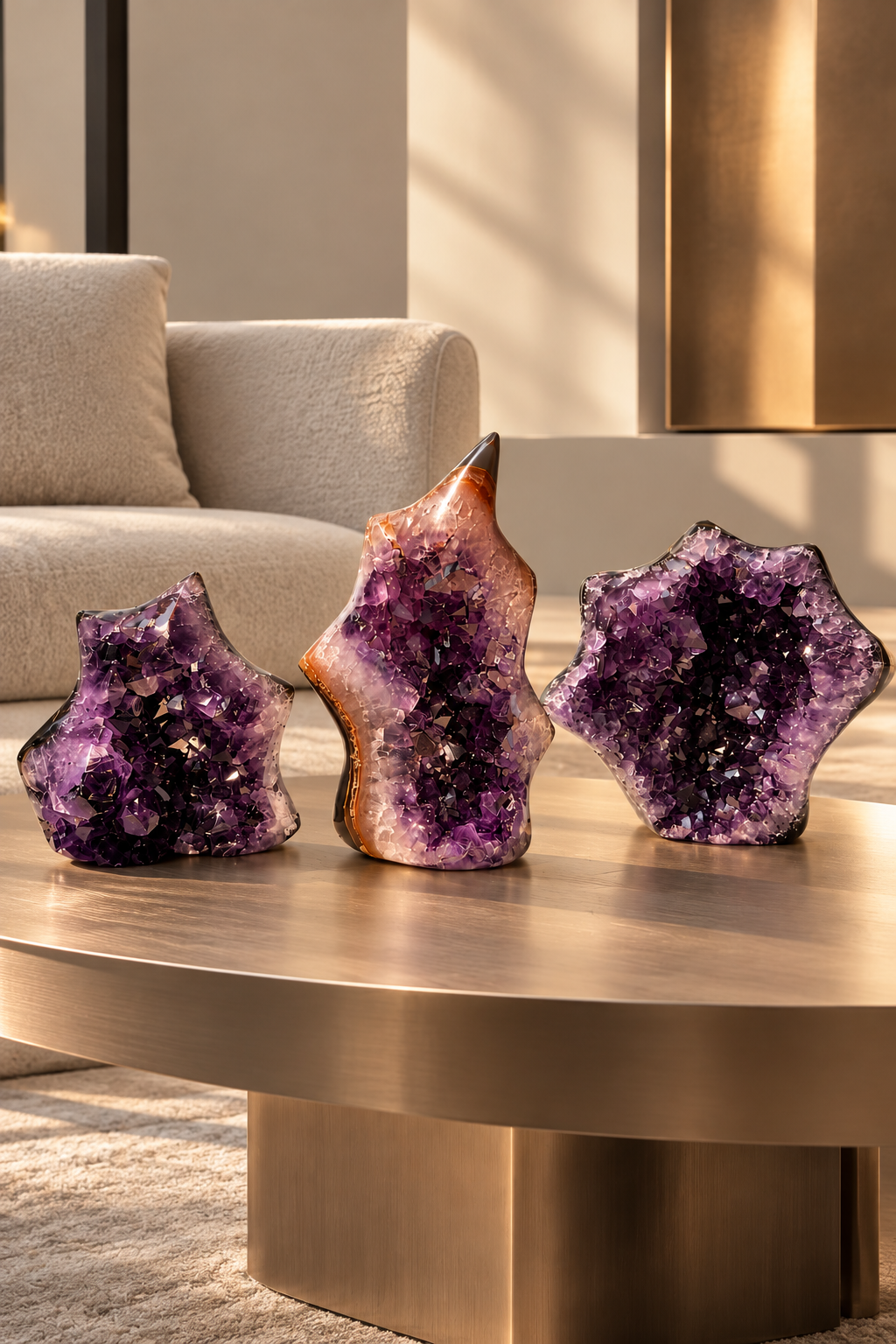 Premium Amethyst Druse als Statement Piece – 14 × 14 cm, ca. 1,14 kg
