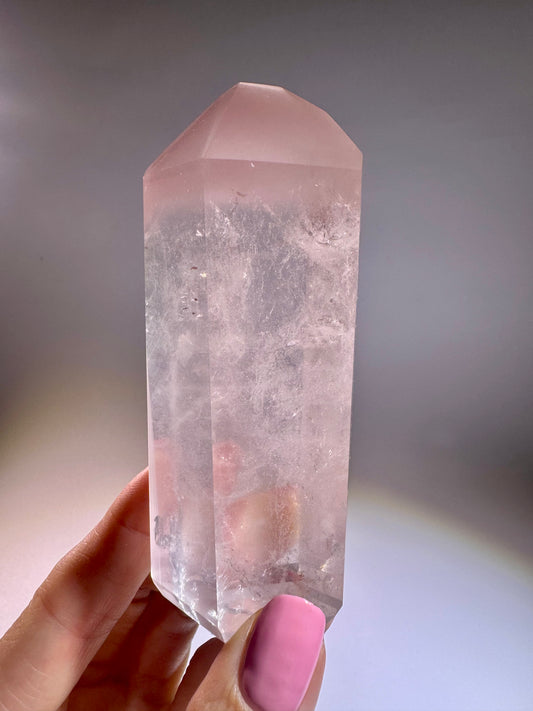 Premium Pink Lithium Kristall aus Brasilien – Klar, exklusiv, 210 g