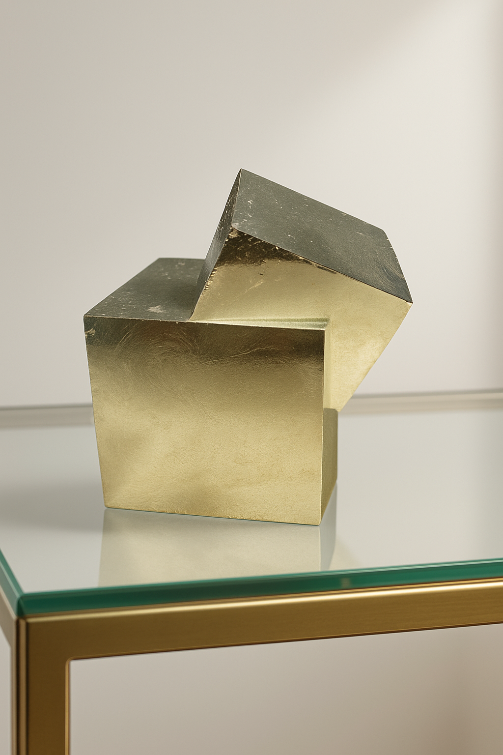 Pyrit Kubus 123 g (3,5 × 4 cm)  | Natürlicher Kristall aus Spanien