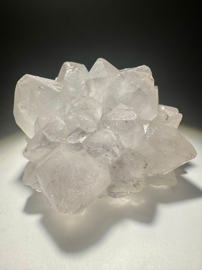 Quarzblüte 7.3cm Uruguay – Stalaktit Unikat weiss transparent
