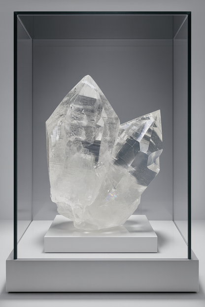 Rarer Himalaya-Kristall mit perfekter Doppelspitze – 8 cm