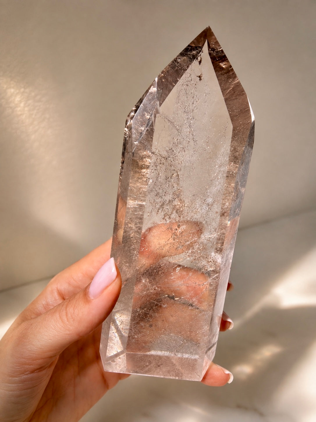 Rauchquarz Lemurian Kristall Mix, ultraklarer Bergkristall aus Bahia, 507 g