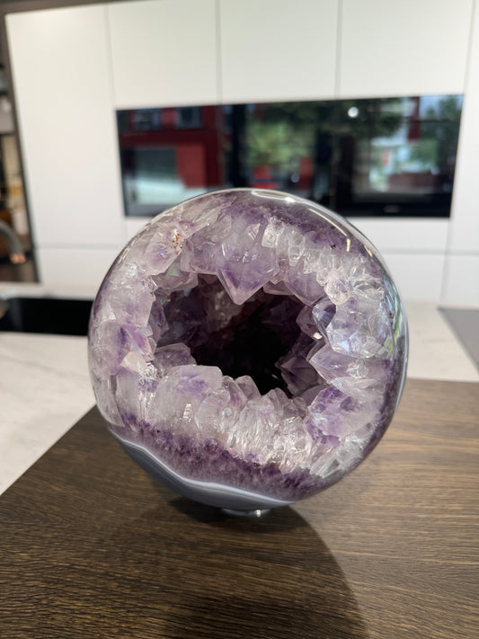Riesige Amethyst Kugel – 16,5 cm, aus Brasilien, exquisite Qualität