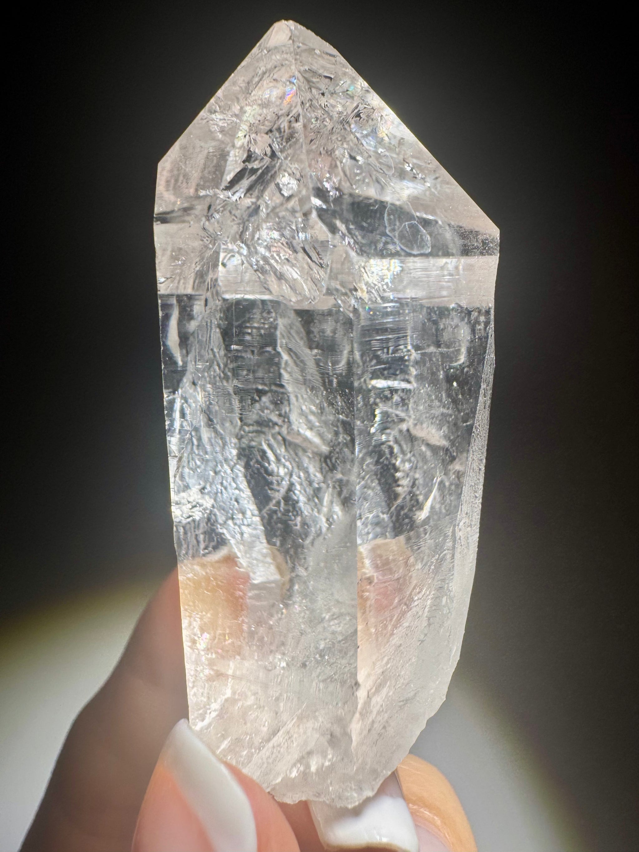 Rohquarz Edelstein 74 g – Himalaya Kristall mit klarer Struktur & Glanz