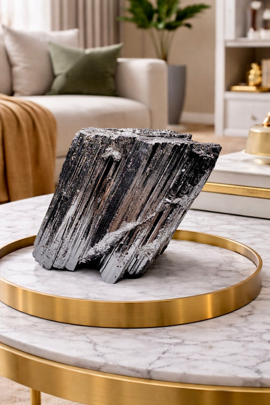 Schwarzer Turmalin Rohstein – Natürlicher Schutz & starke Erdenergie 