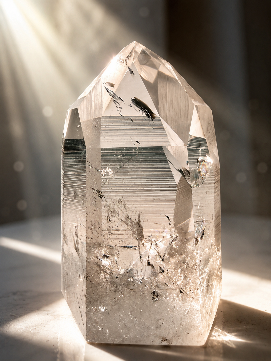 Semi-Polished Lemurian Kristall 11.5 cm, 780 g – Bahia, Brasilien