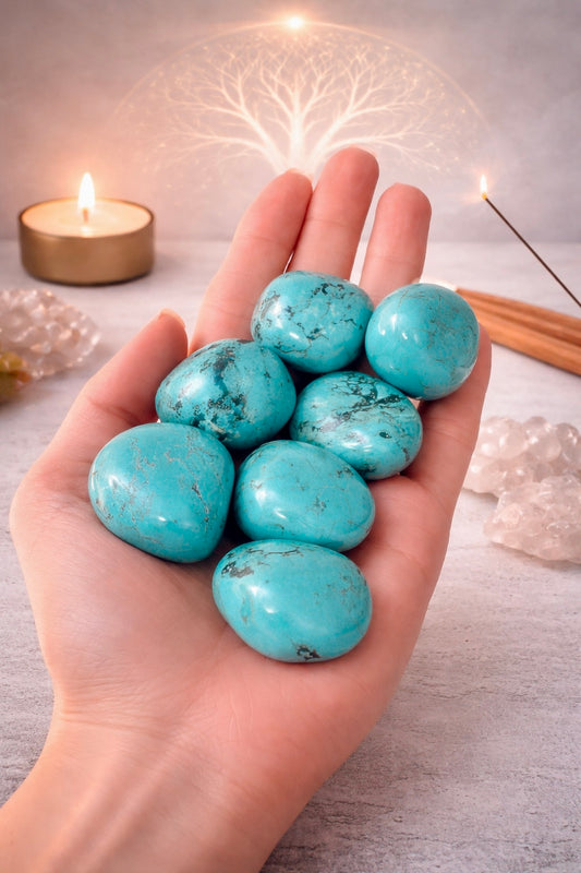 Türkis Trommelstein ca. 2,5 cm – Edelstein für Schutz & Balance