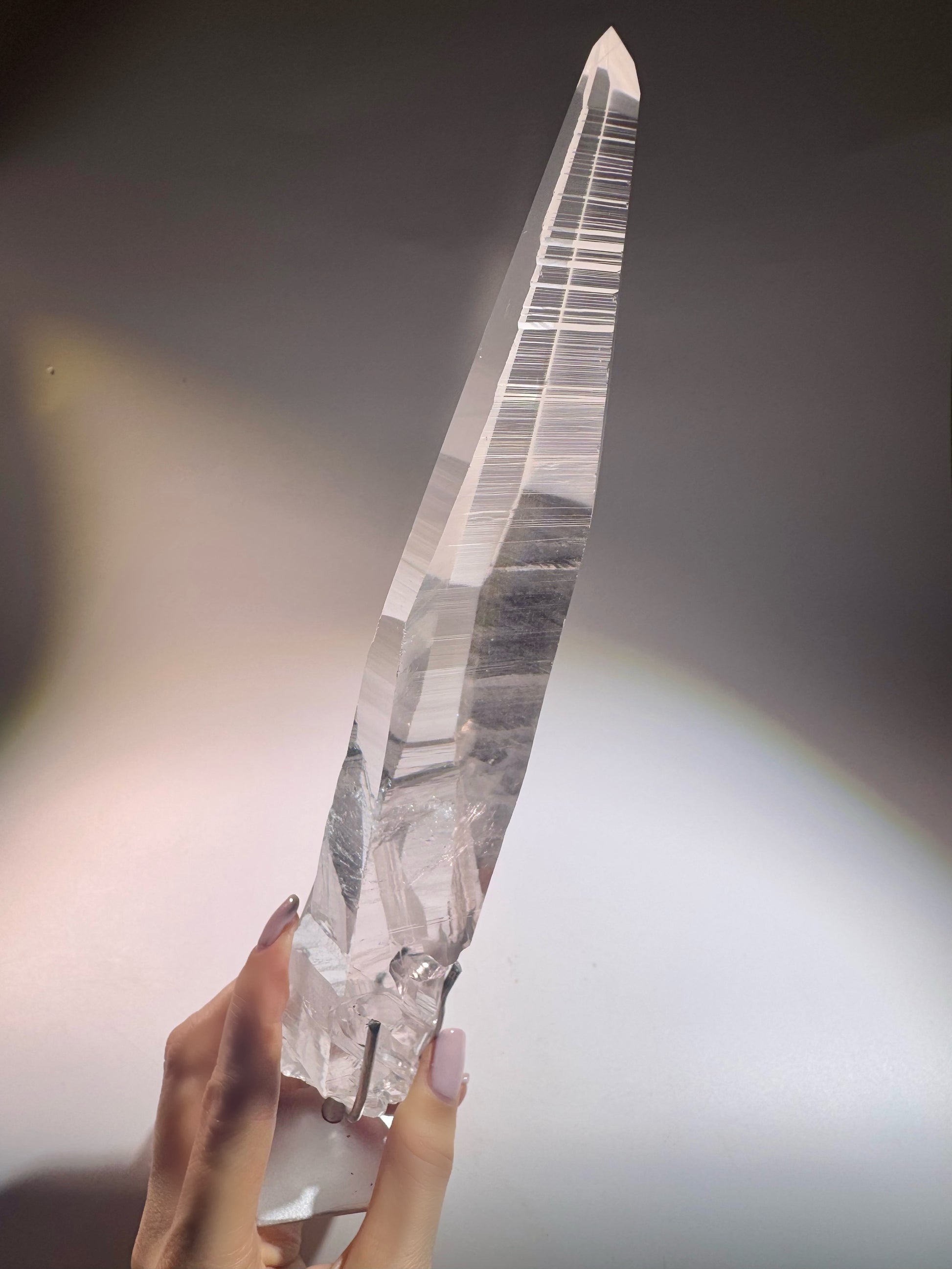 Transparenter Lemurian-Quarz in Museumsqualität – einzigartige Form, naturbelassen & hochenergetisch