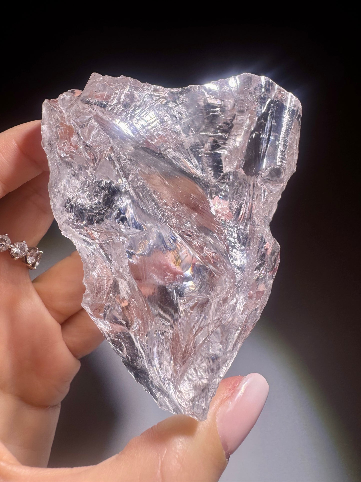 Ultraklarer Azeztulite – 239 g, 9×7 cm, brasilianische Qualität