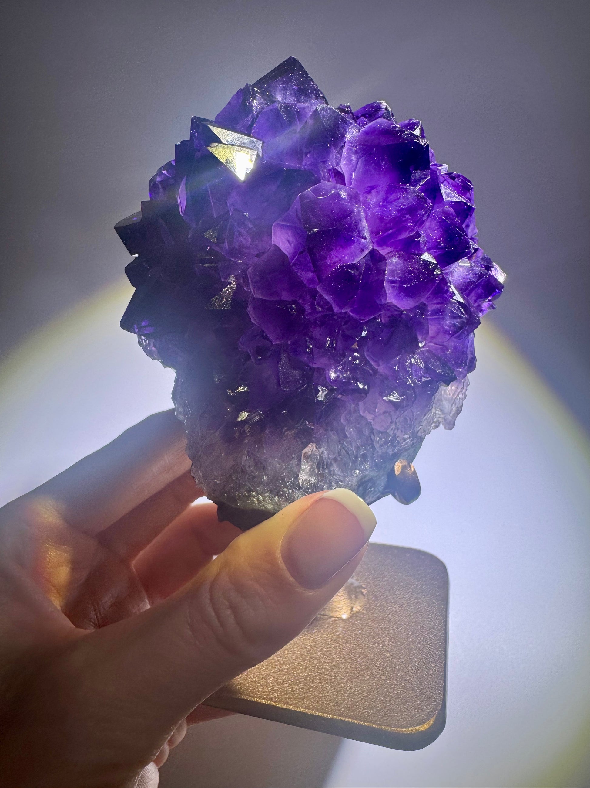 Uruguay Amethystblüte dunkel violett – 9,5 cm Kristall