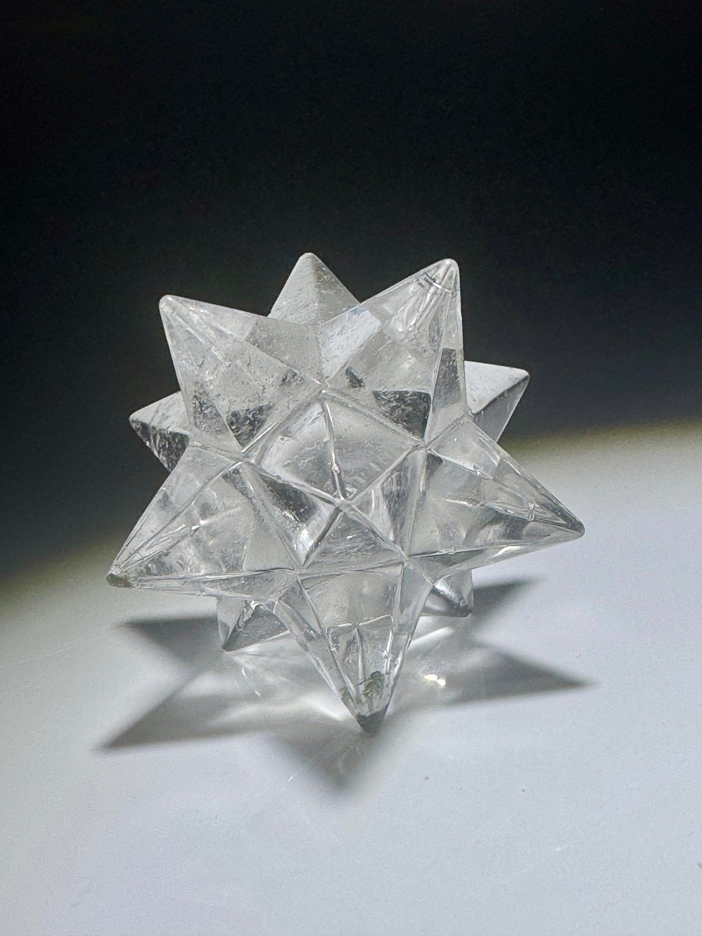 Wunderschöner Bergkristall Stern (Merkaba) – Sterntetraeder 4.3 cm