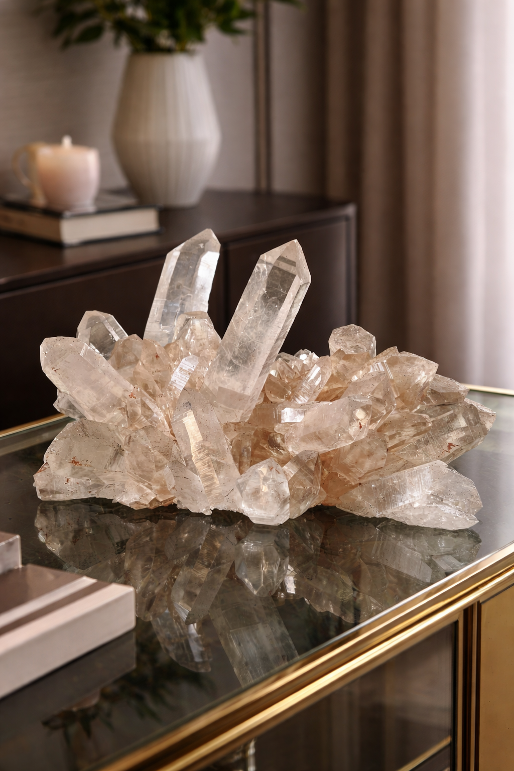 Wunderschöner Pink Himalaya Kristall aus dem Kullu Valley – naturreines Unikat