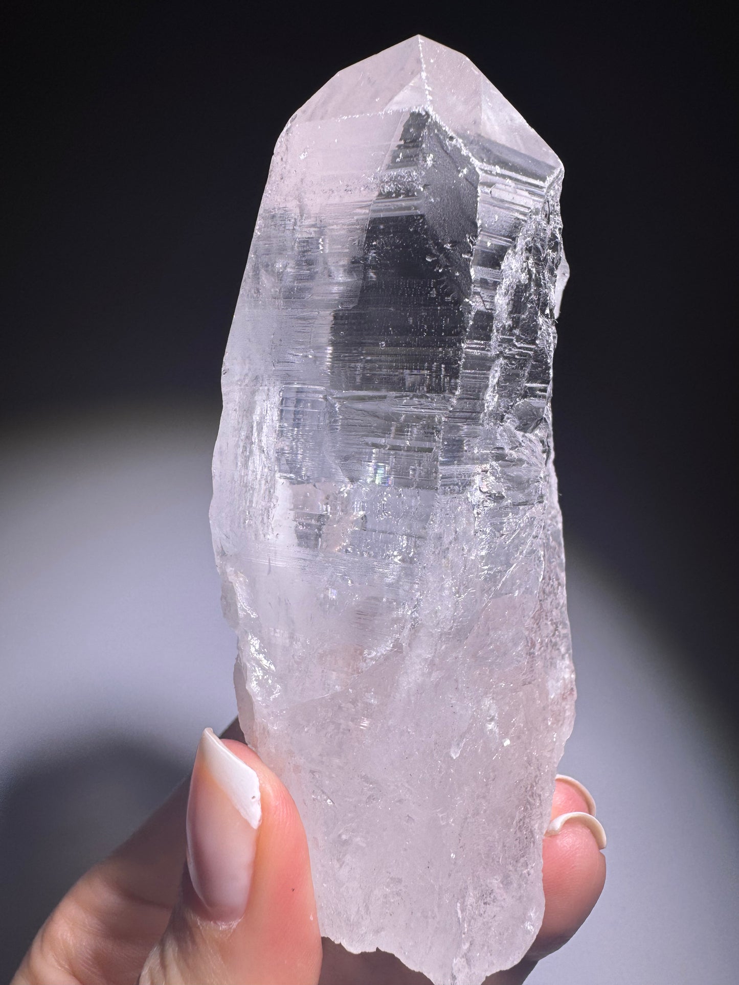 Wunderschöner grosser Lemurian Quarz ✨ 10cm, 237g – Naturbelassene Qualität 