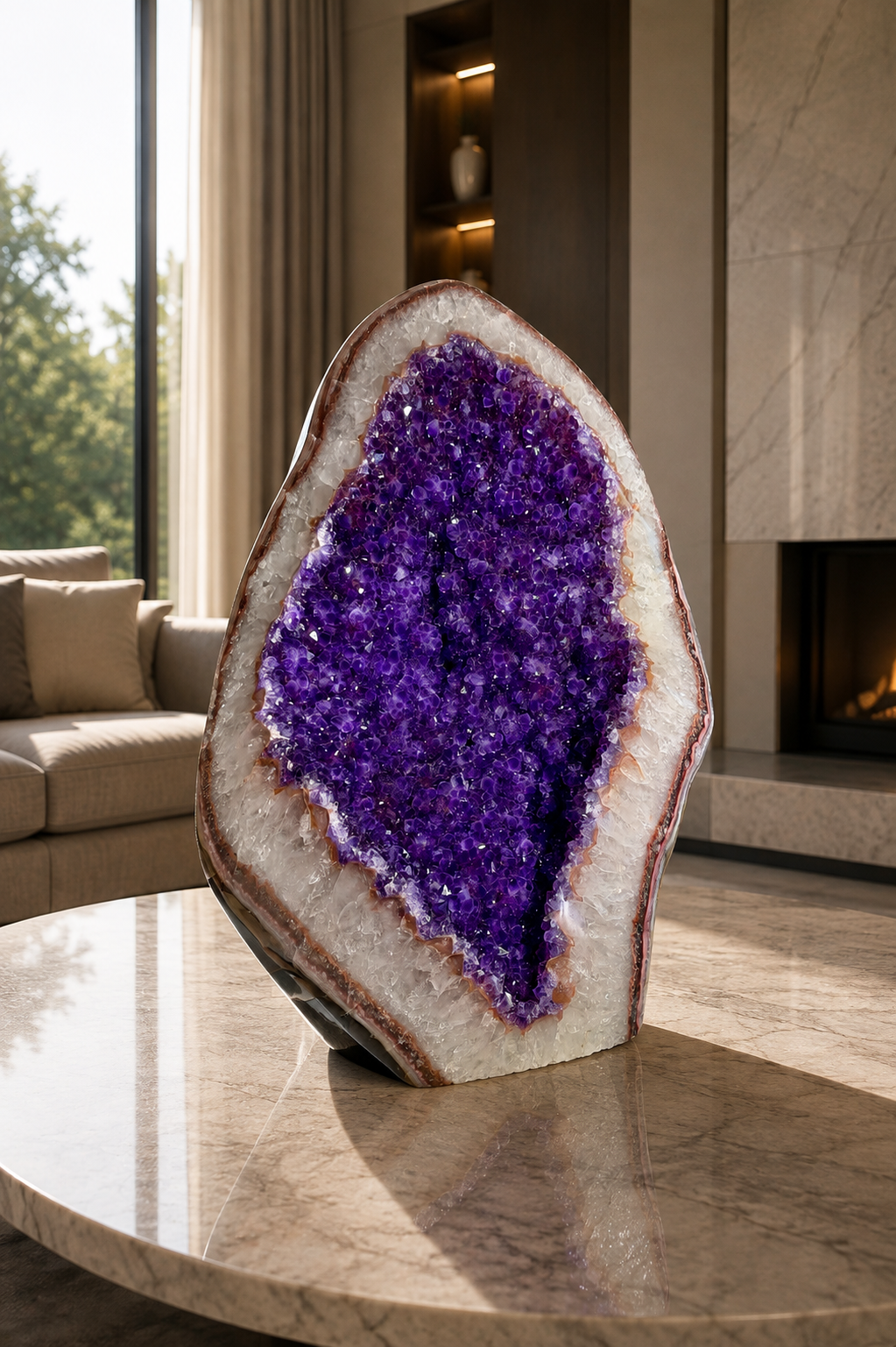 XXL Amethyst Sammlerstück aus Uruguay 21,9 kg mit Premium-Qualität