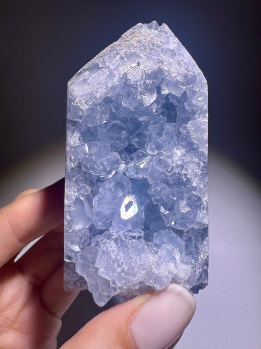 elestin Kristallspitze Madagaskar – 8.5 cm Edelstein in Extraqualität