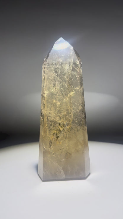 Natur-Citrin 15,4 cm – 421 g 🍯 Extra klare Premium Qualität Brasilien