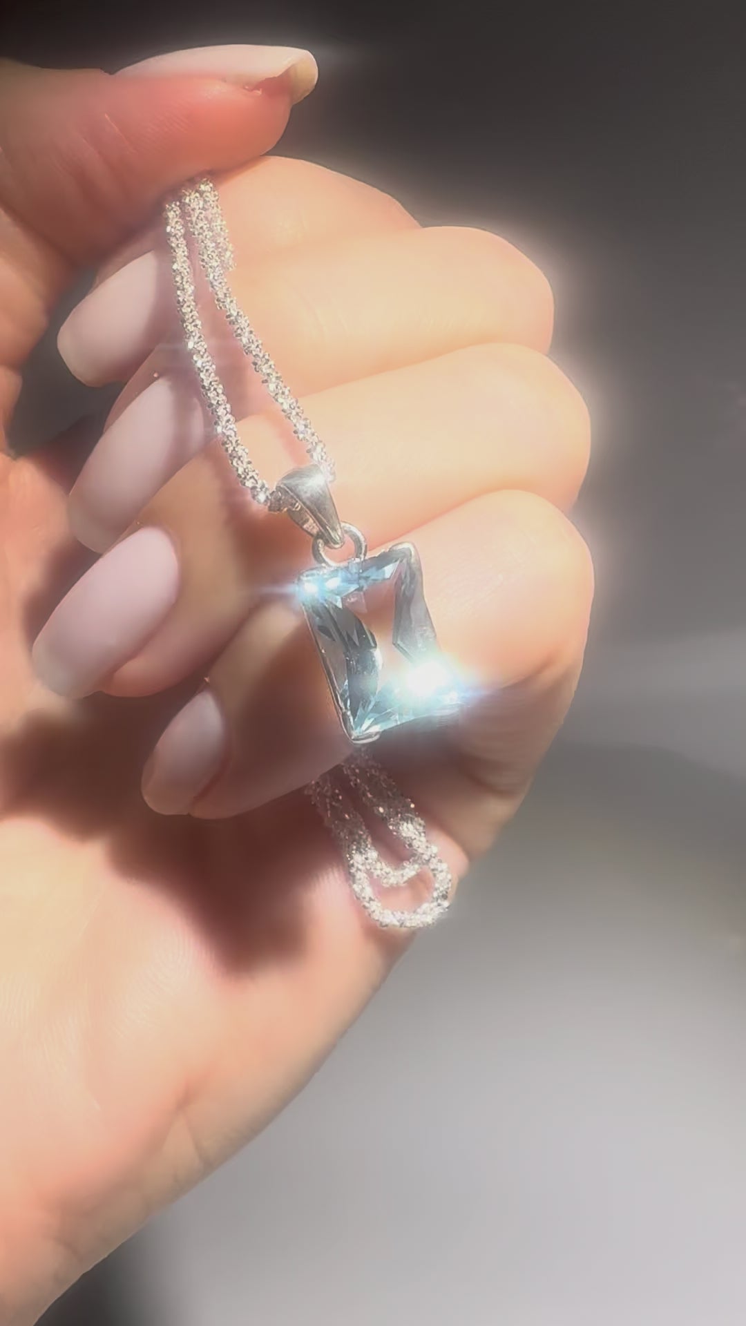 Blau-Topas Anhänger kaufen | 925 Silber | Emerald Cut, Edelstein