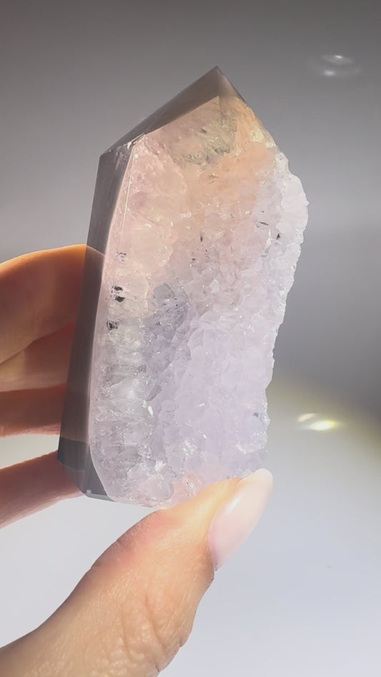 Achatspitze 8 cm 💎 funkelnd & naturbelassen aus Brasilien