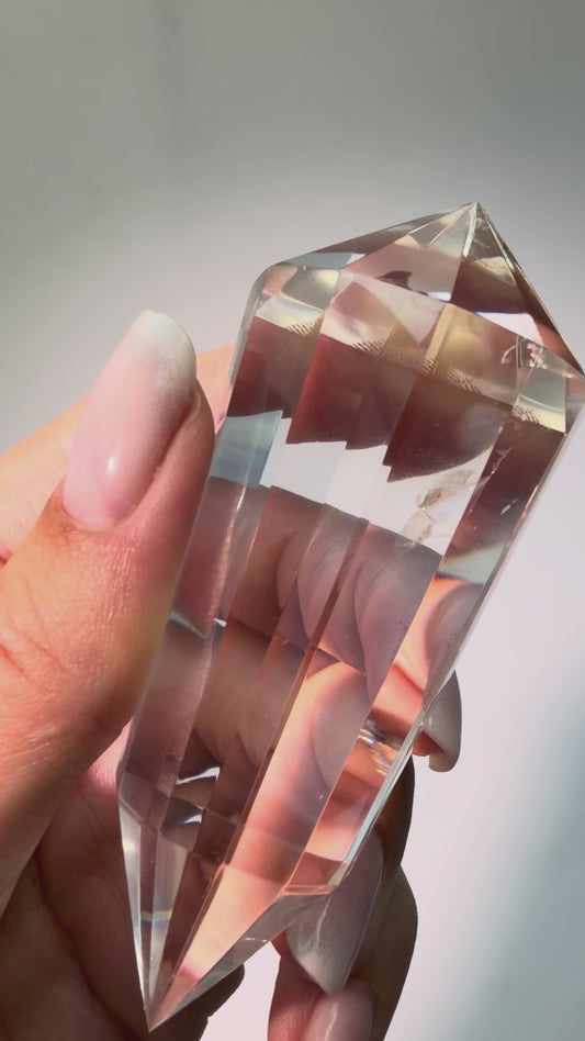 Exklusiver Lemurian Vogel Kristall ultraklar, Bahia Brasilien, 8.1 cm, 95 g
