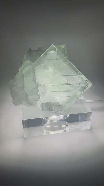 Extra klarer Glas Fluorit mit Phantom