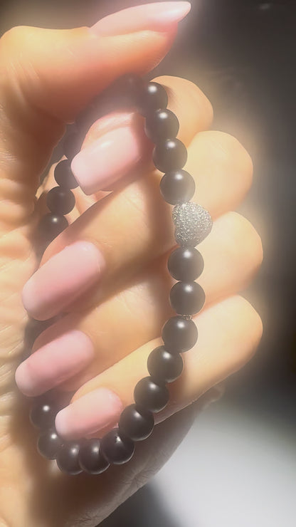 Bracelet en cristal de roche 19 cm – clarté et amplification énergétique en pierre naturelle 💎✨
