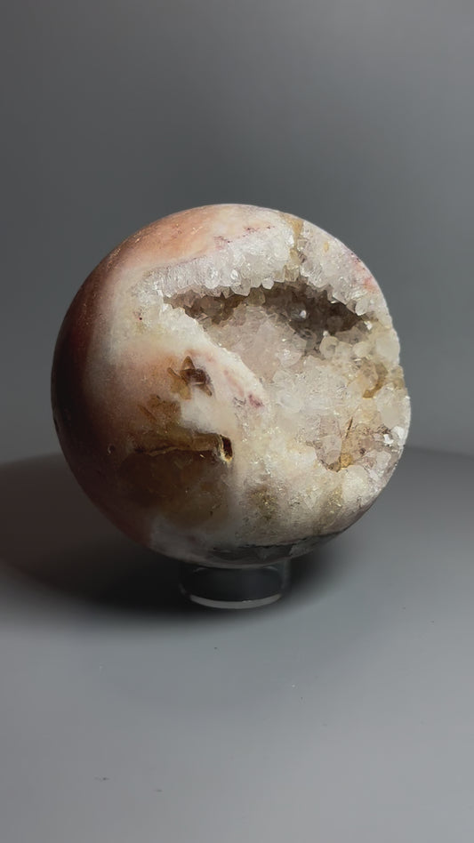 Sphère d'améthyste rose exclusive – 9 cm, 997 g | Pierre de guérison pour la paix et l'harmonie