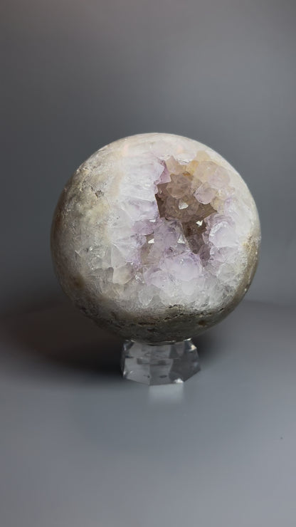 Pink Amethyst Kugel 11 cm – 1.74 kg | Seltene Rosa Kristallkugel 💕✨