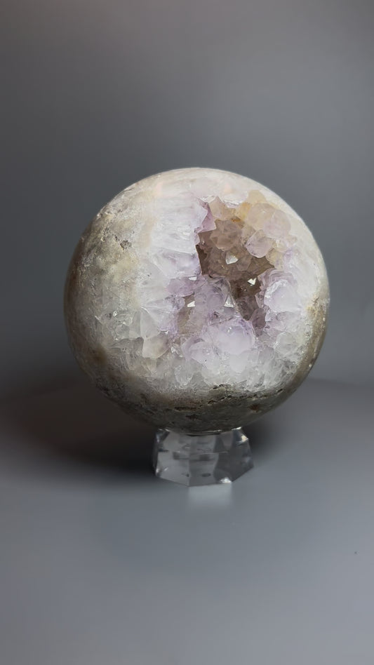 Pink Amethyst Kugel 11 cm – 1.74 kg | Seltene Rosa Kristallkugel 💕✨
