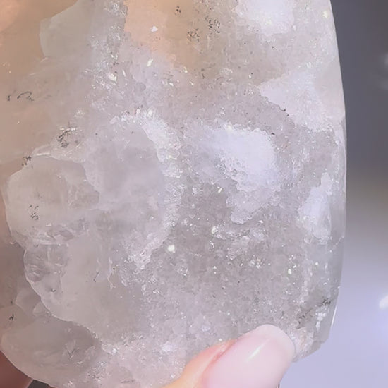 Achat-Geode 9 cm  funkelnd & naturbelassen aus Brasilien