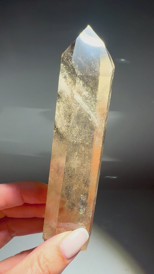 Natur-Citrin 13 cm – 132 g 🍯 Extra klare Premium Qualität Brasilien