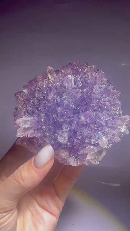 Exklusive Amethystblüte aus Uruguay – ca. 9.5 cm Stalaktit Kristall