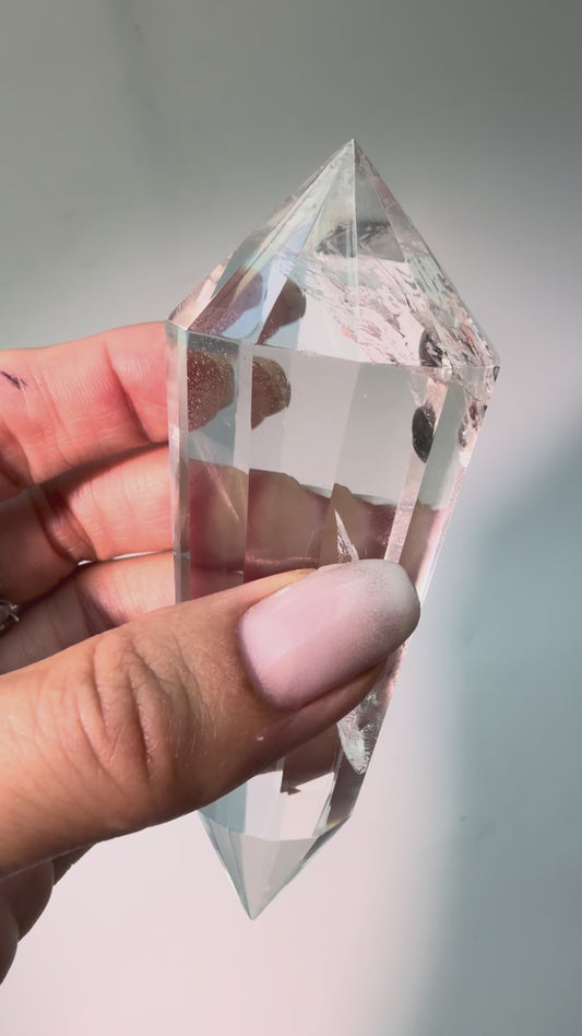 Exklusiver Lemurian Vogel Kristall ultraklar, Bahia Brasilien, 10.2 cm, 151 g
