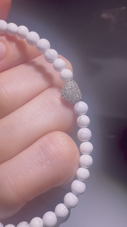 Gemstone bracelets 19.5 cm – Unisex, 4 mm beads, hematite highlights ✨