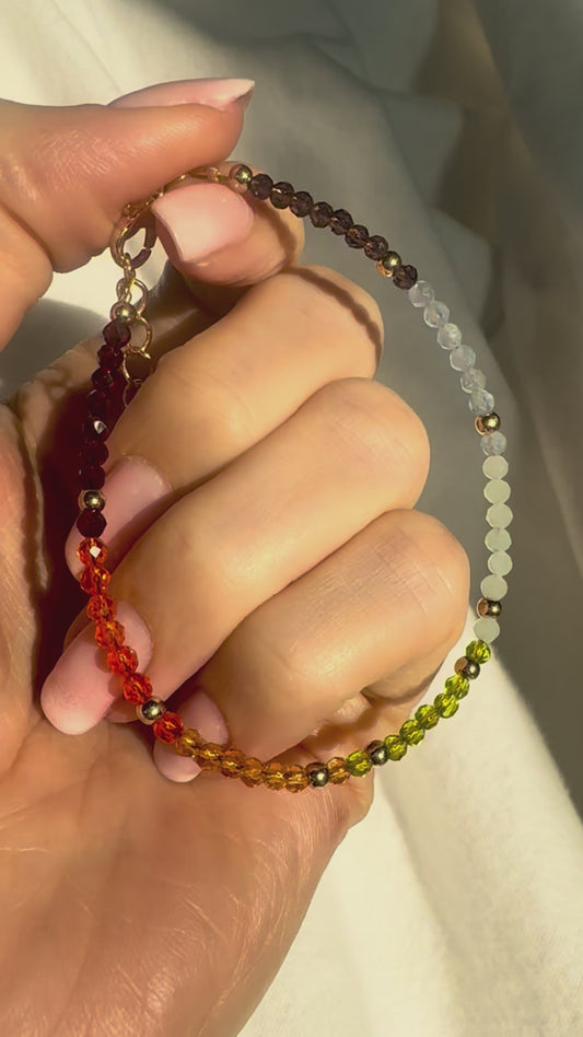 Bezauberndes Chakra-Armband – 7 Chakra-Kristalle 💫🌈