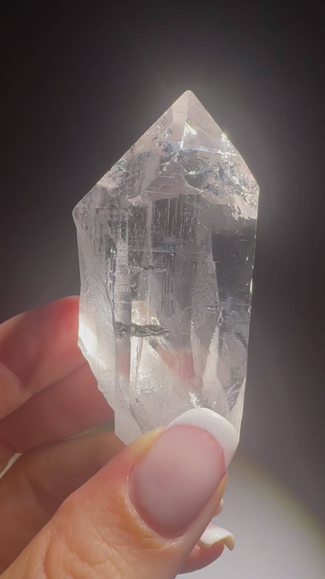 Himalaya-Quarzspitze 6.5 cm – klar, roh & unversehrt – Nepal, 74 g