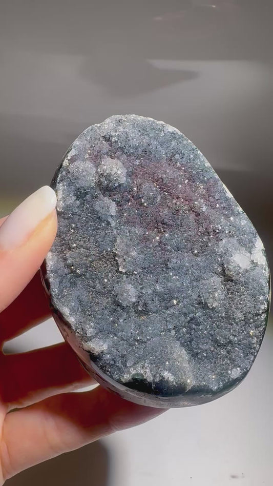 Rainbow Amethyst Cutbase - 6cm, 224g