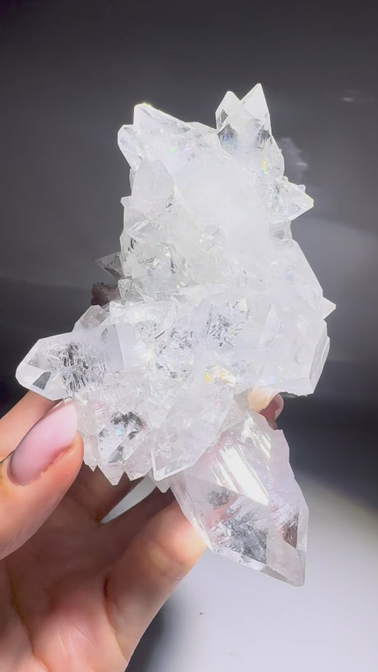 Diamond Apophyllite – Glasklares Traumstück in Museumsqualität 💎