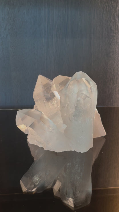 Riesige Kristall-Stufe aus hochwertigem Quarz, 19cm, 3.34kg