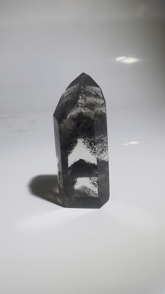 Seltener Phantom Bergkristall /Lemurian (sehr klar) 🖤 - 4.2cm Museumsqualität