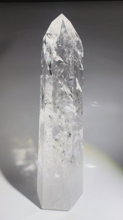 Riesiger Lemurian Kristall – 35 cm, 3.68 kg ✨ Exklusive Qialität