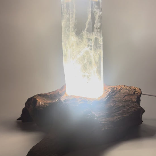 Exklusive Bergkristallspitze mit Licht · Ultraklar · Premiumqualität · 19.5 cm